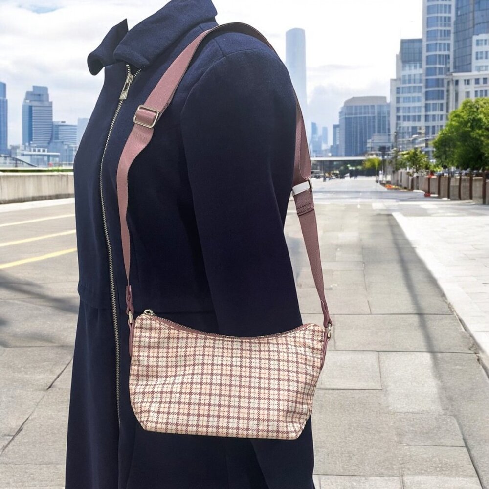 A New Day Plaid Crossbody Bag Stylish Everyday Casual Wear Retro‎ Chic Stylish